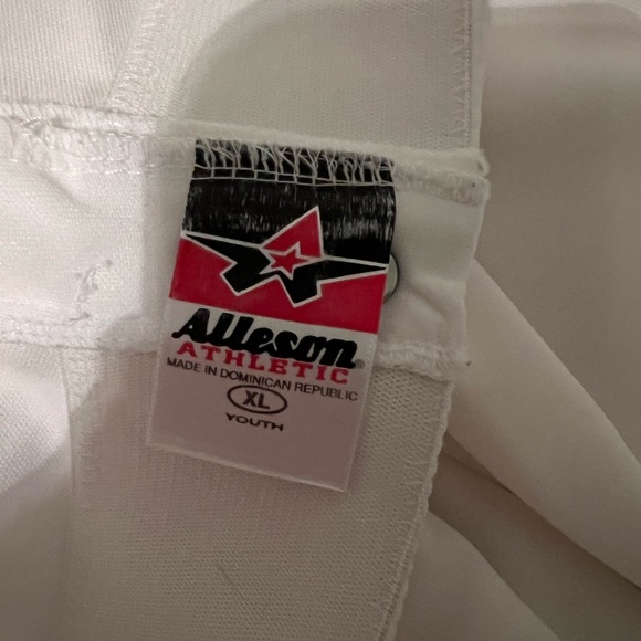 Boys white Alleson Athletic baseball pants - Picture 7 of 7